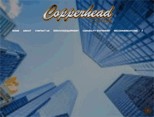 Tablet Screenshot of copperheadcustom.com